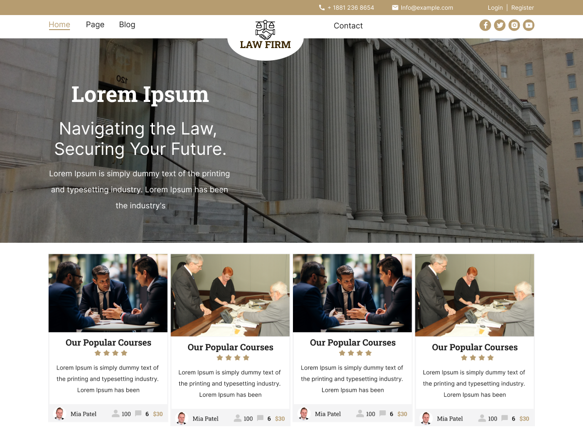 Free Law WordPress Theme