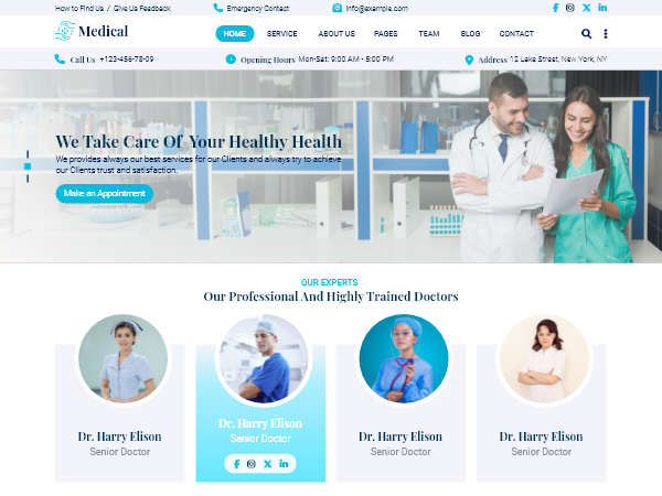 Free Medical Wordpress Theme