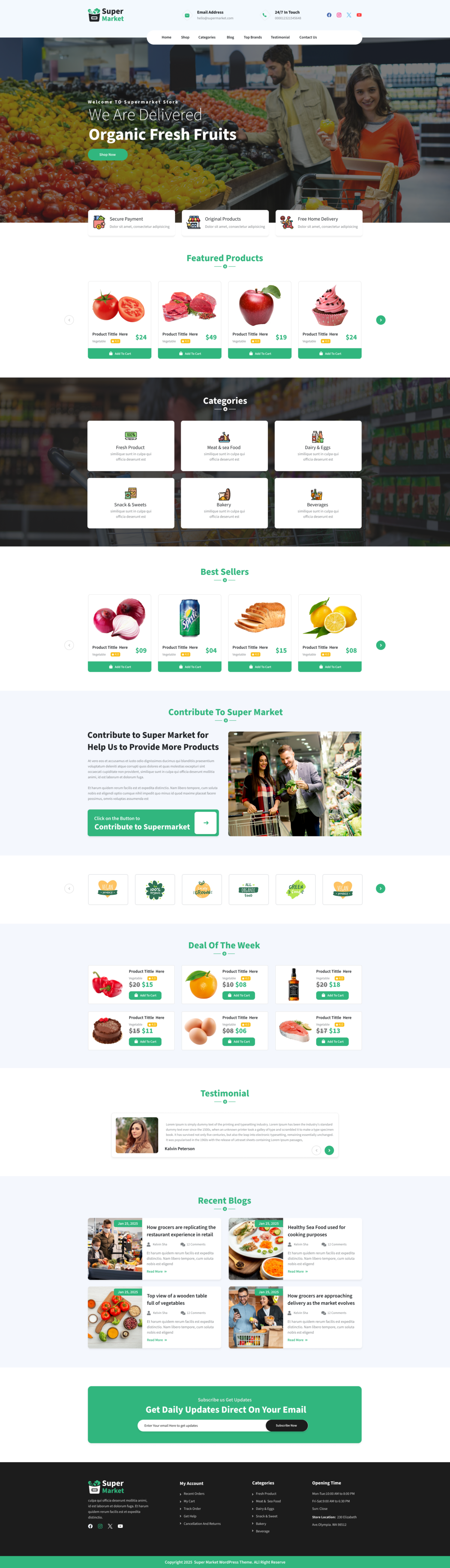 Supermarket WordPress Theme